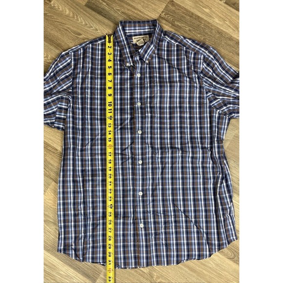 Duluth Trading Button Down Shirt Men’s XL Blue Plaid - Picture 5 of 7